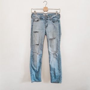 Hollister Straight Leg Destroyed Denim Jeans